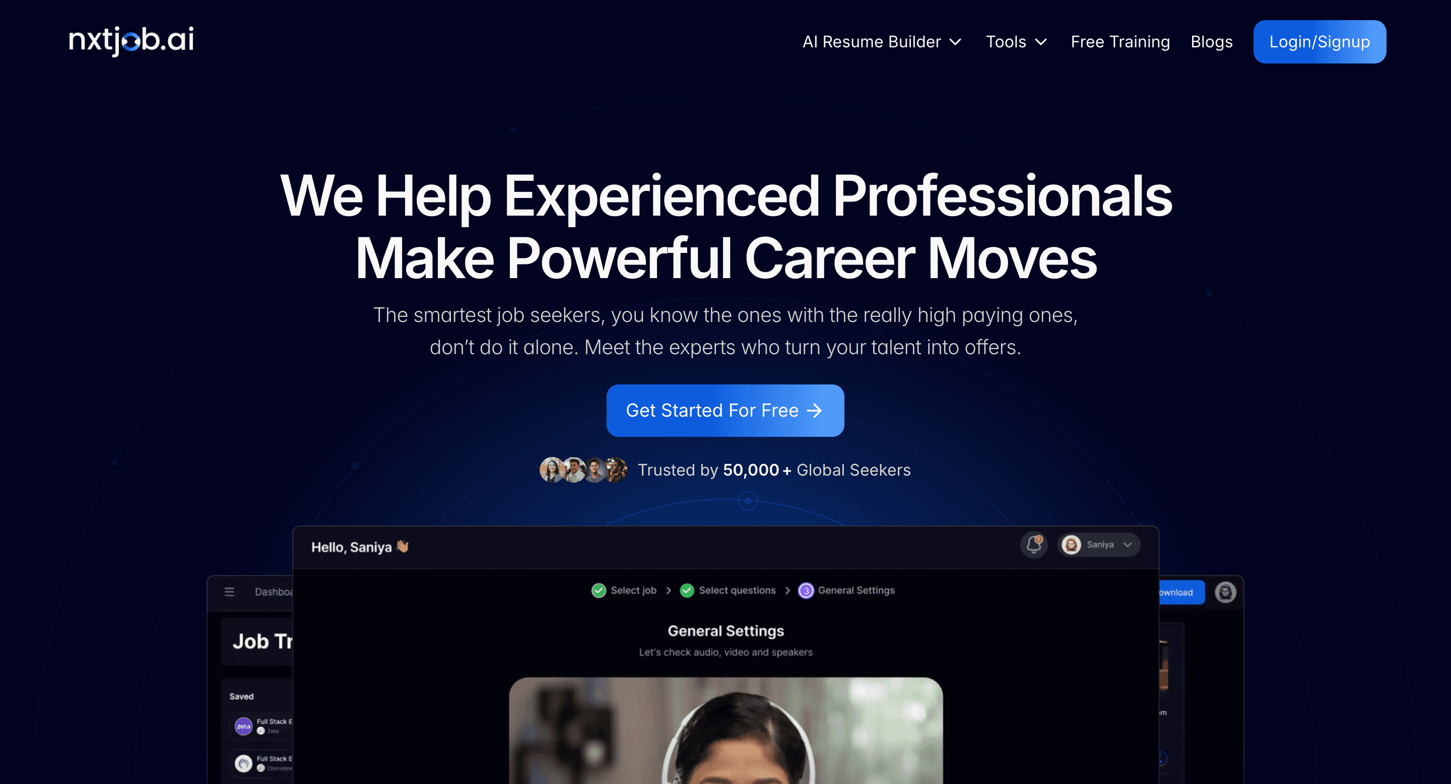 NxtJob.ai website screenshot